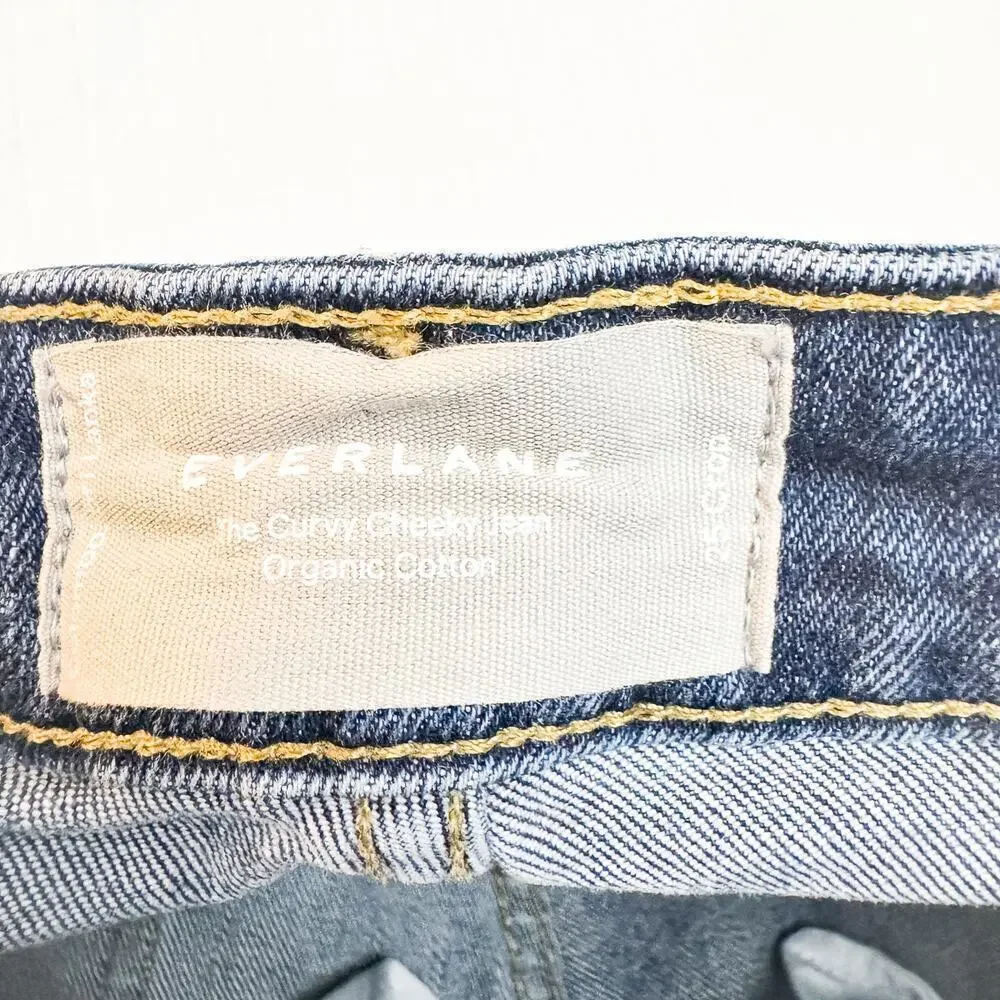Everlane The Curvy Cheeky Jean Organic Cotton Denim Size 25 Crop
